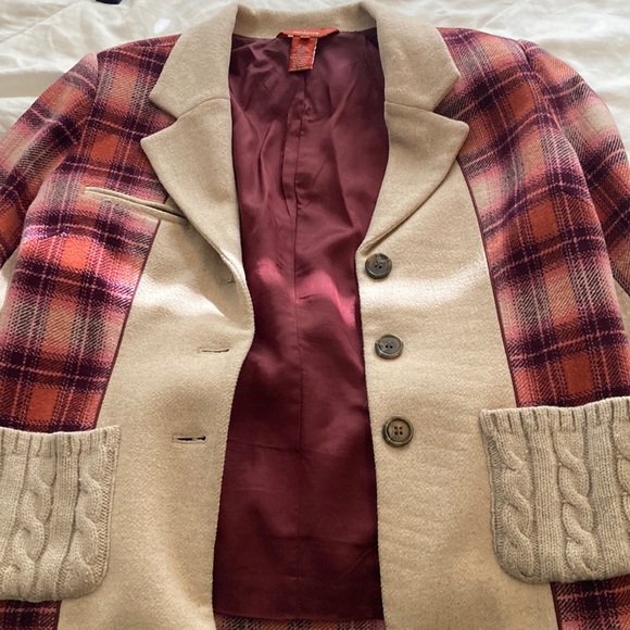 Sundance pink plaid blazer, Petite 10 - Picture 4 of 10